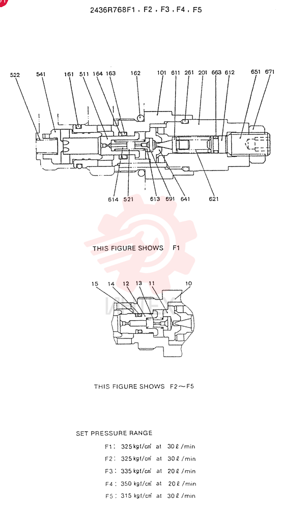 VALVE PRESSURE RELIE 2436R768F1