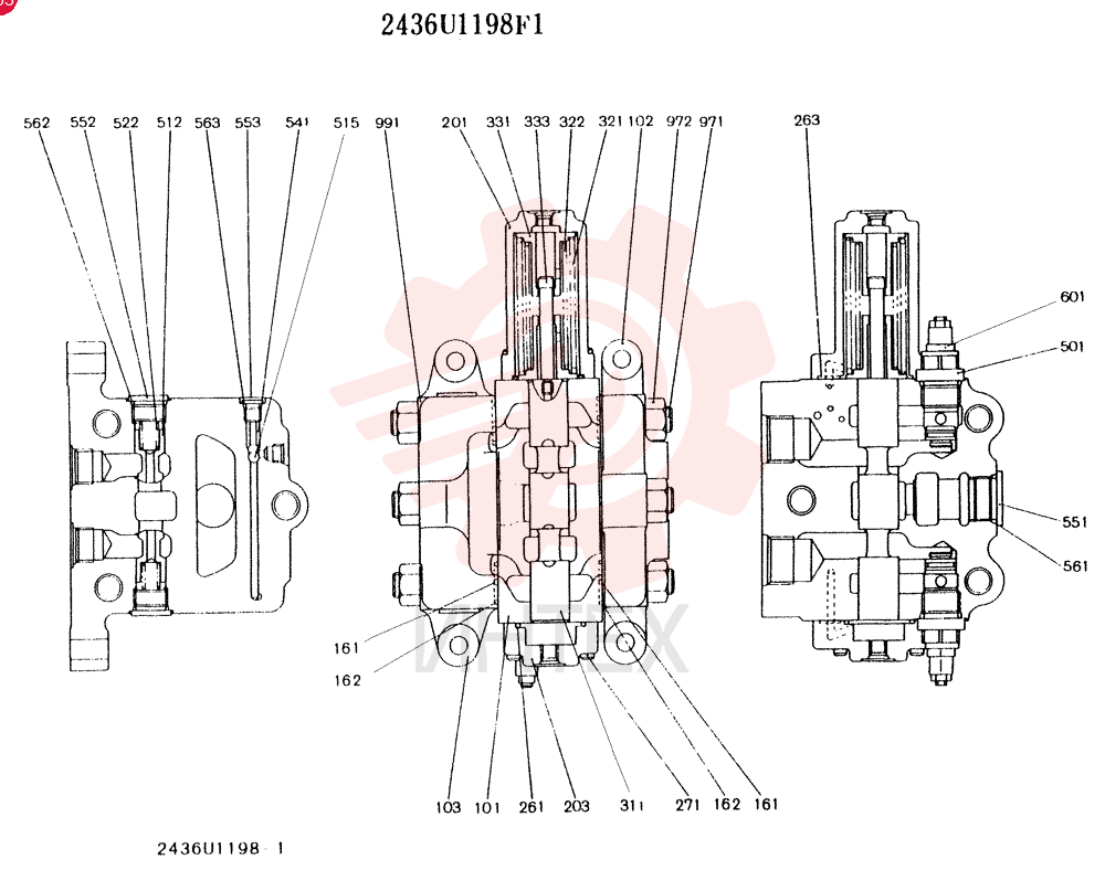 CONTROL VALVE 2436U1198F1