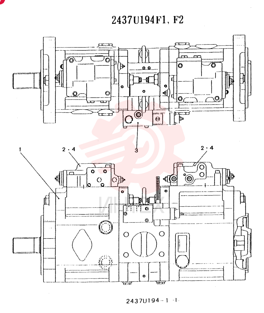 HYDRAULIC PUMP 2437U194F1