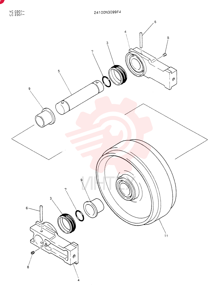 IDLER WHEEL 24100N3099F4