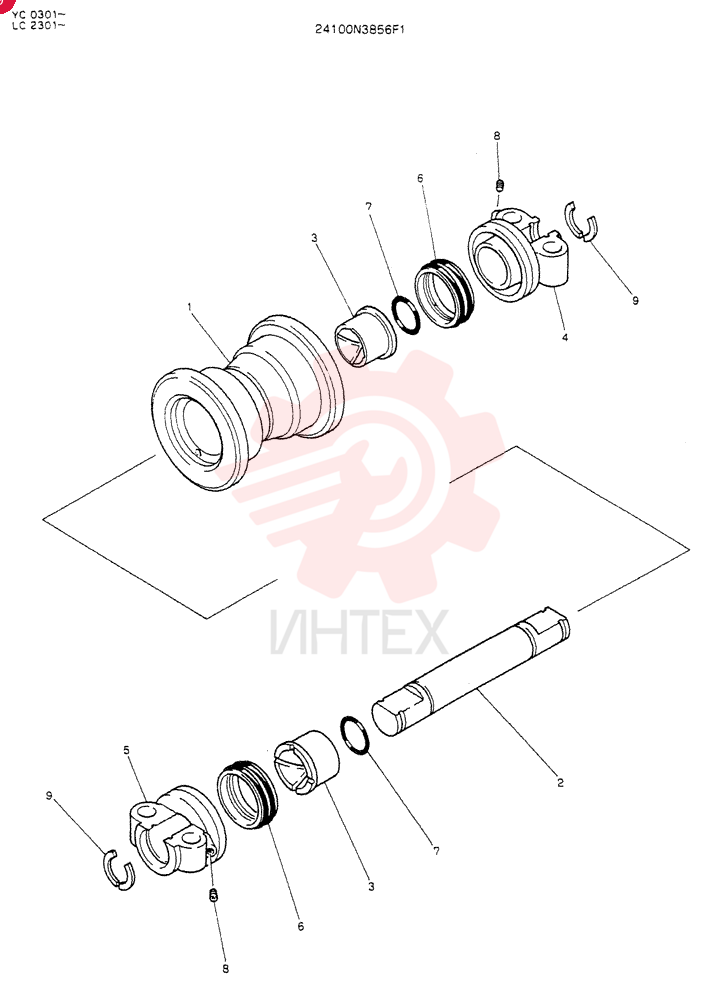 TRACK ROLLER 24100N3856F1