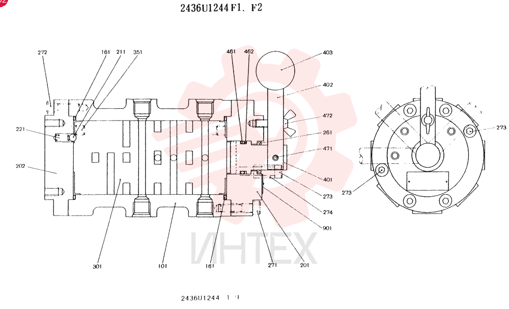 VALVE 2436U1244F1
