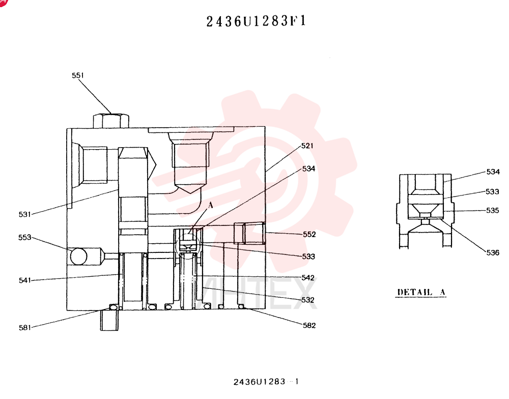 VALVE PRESSURE RELIE 2436U1283F1