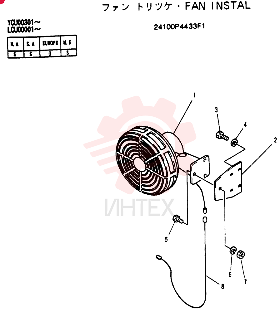 FAN INSTAL 24100P4433F1