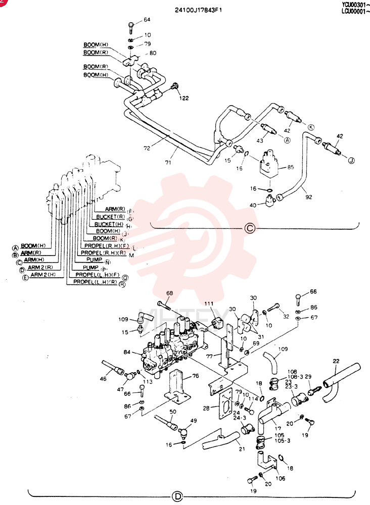 HYD LINES, UPP 24100J17843F1 (2)