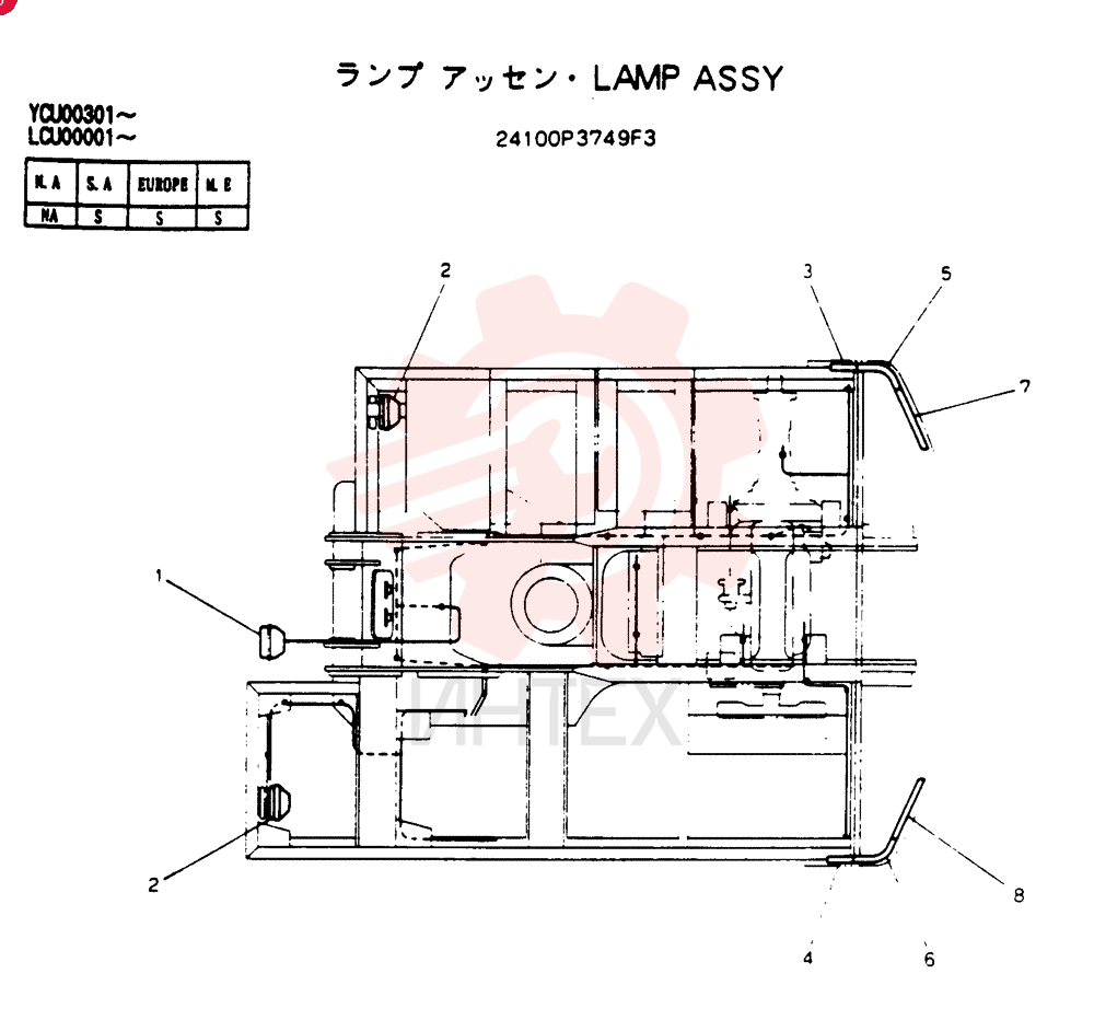 LAMP ASSY 24100P3749F3