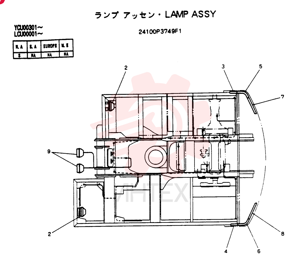 LAMP ASSY 24100P3749F1