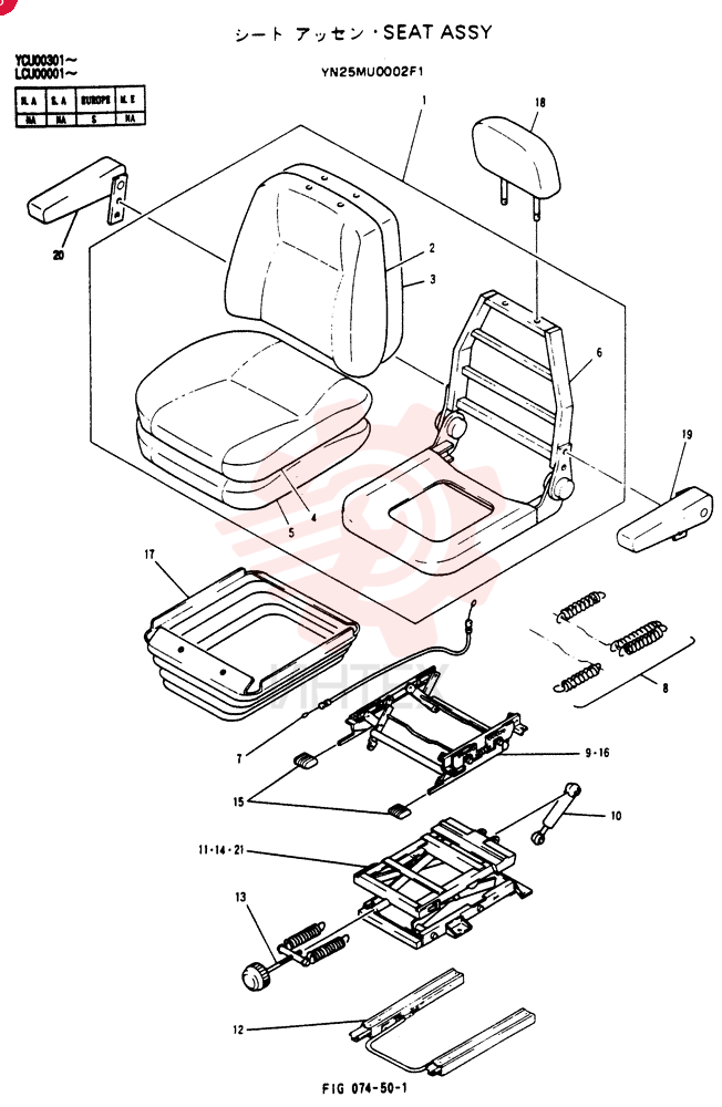 SEAT YN25MU0002F1