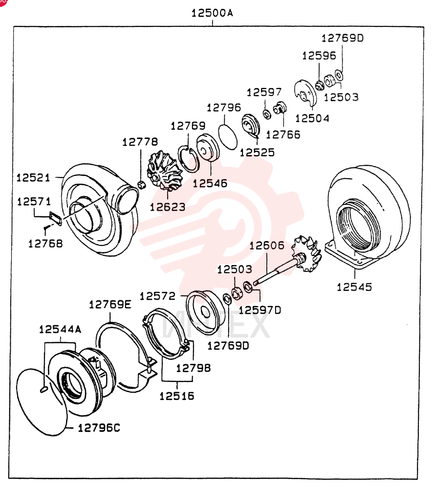 TURBOCHARGER VAME157416 (1)