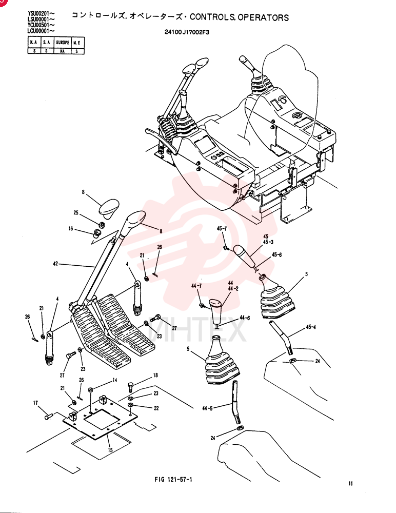CONTROLS, OPERATORS 24100J17002F3