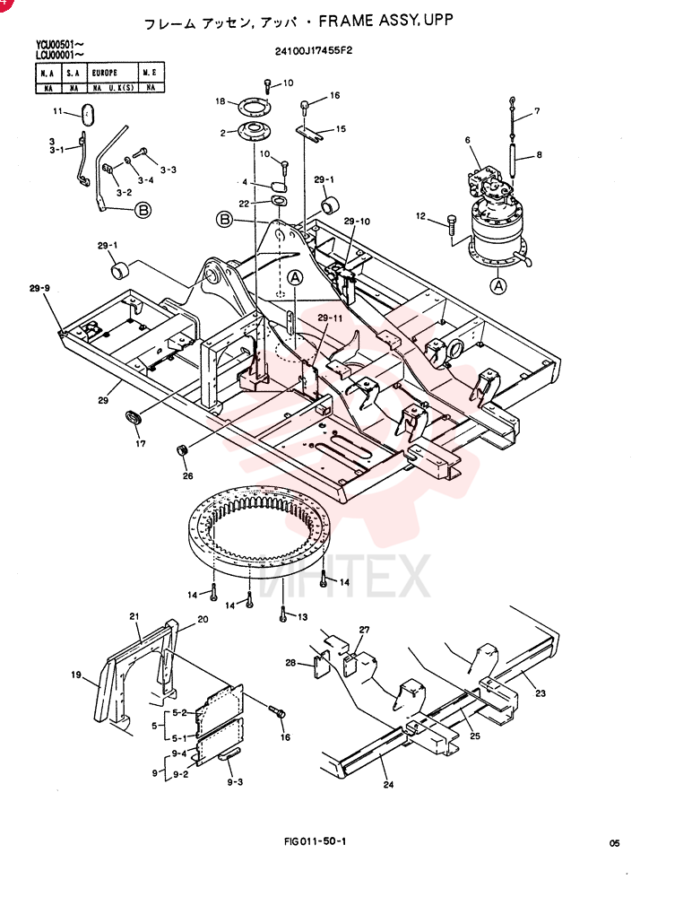 FRAME ASSY, UPS 24100J17455F2