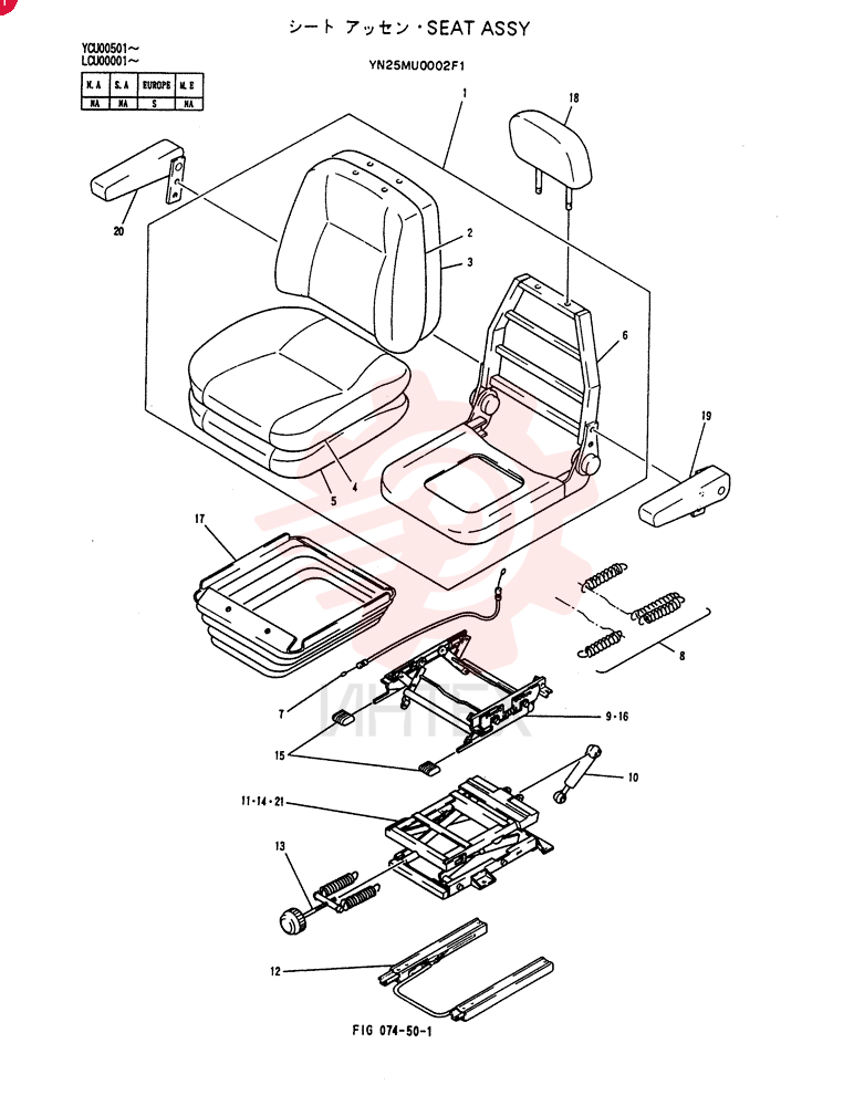 SEAT YN25MU0002F1