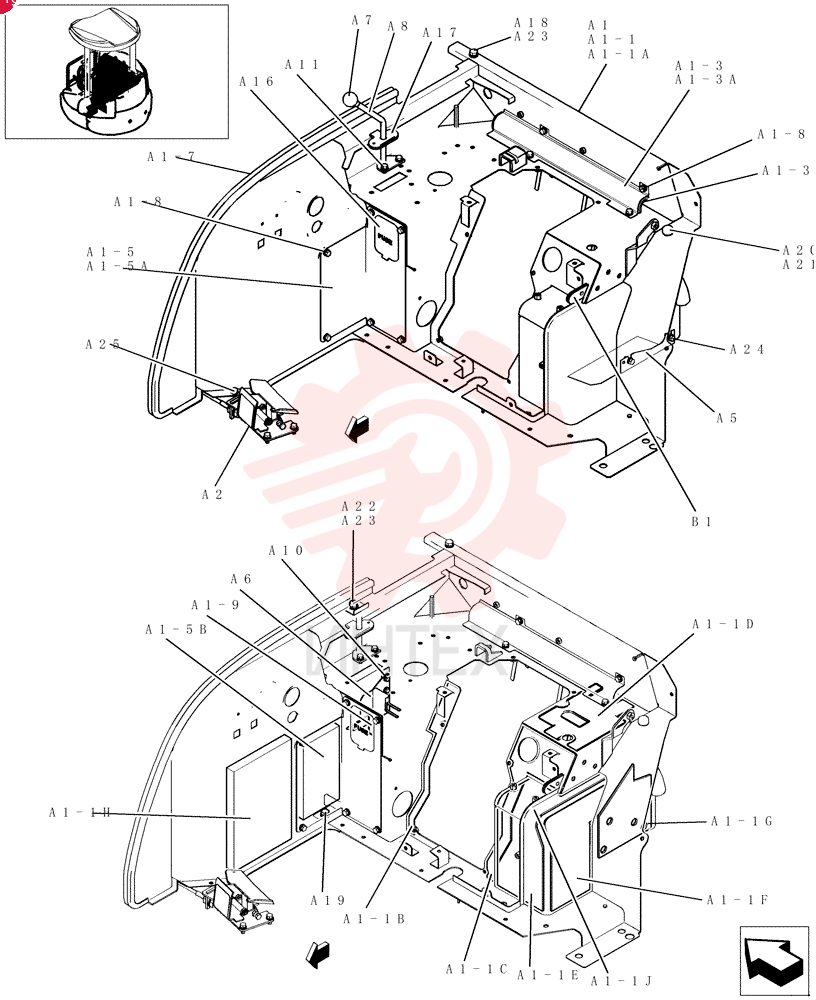 SET OF PARTS 72282411