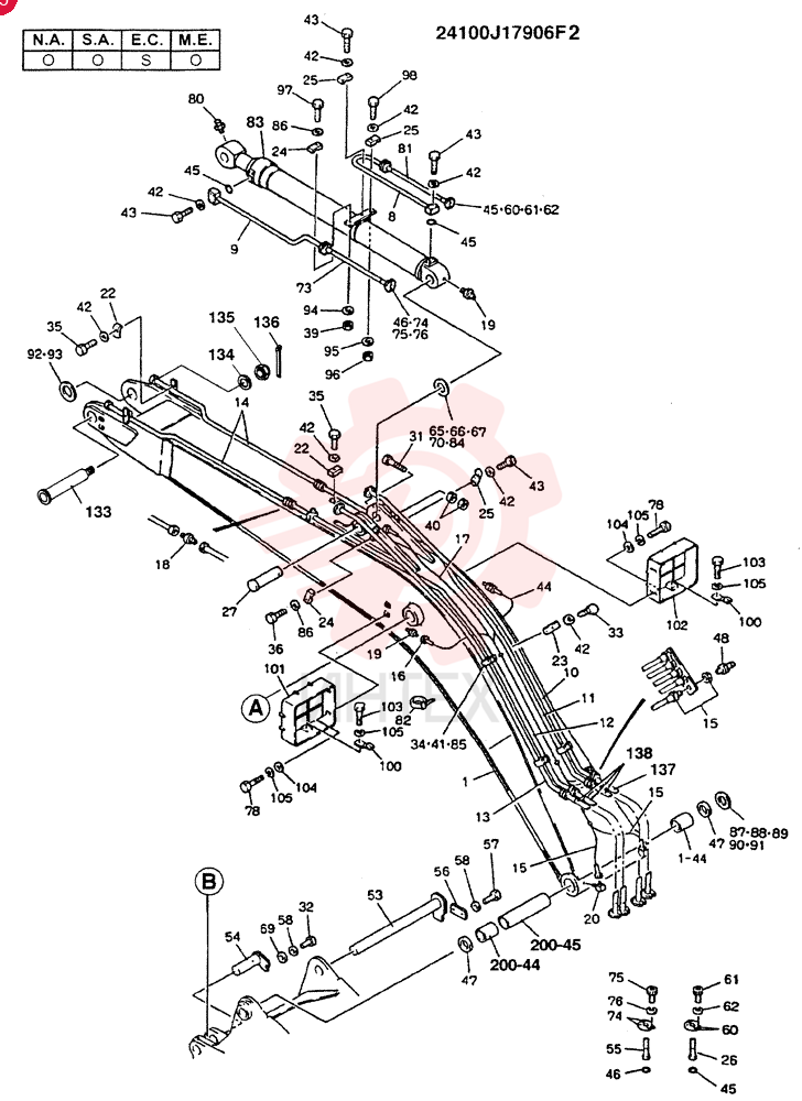 BUCKET CYLINDER 2438U1177F2 (4)