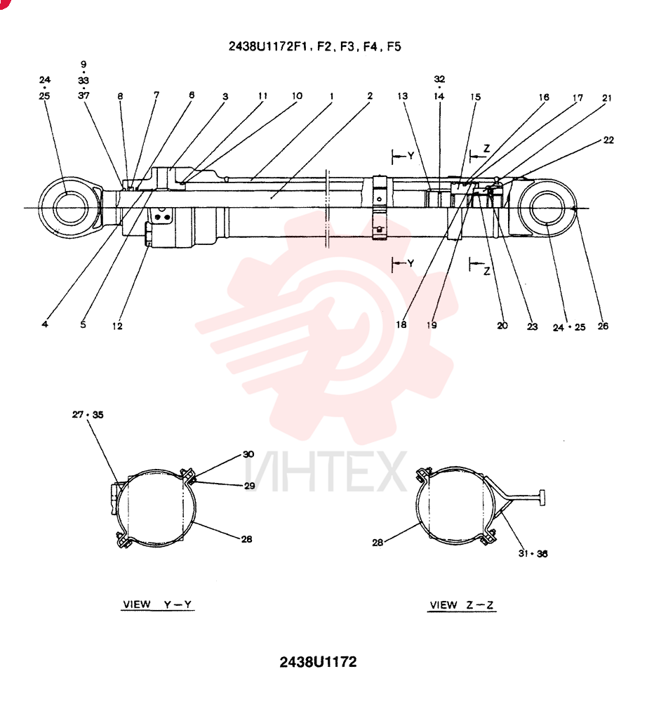 CYLINDER 2438U1172F1