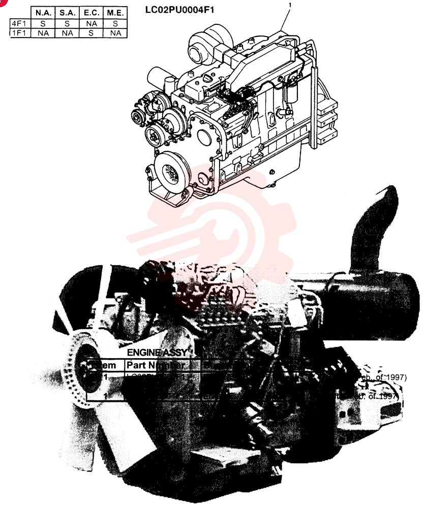 ENGINE LC02PU0004F1