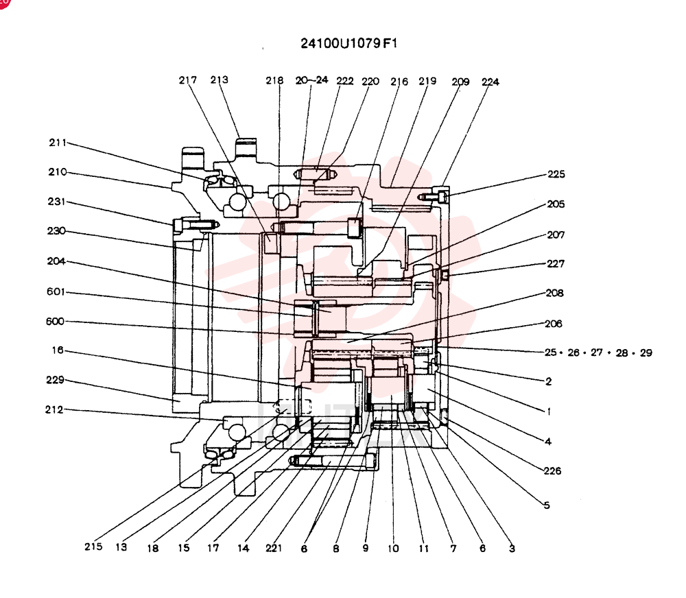 HYDRAULIC MOTOR 24100U1079F1