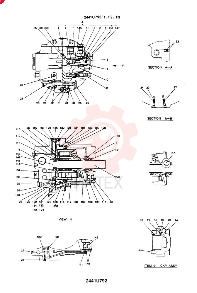 HYDRAULIC MOTOR 2441U792F1