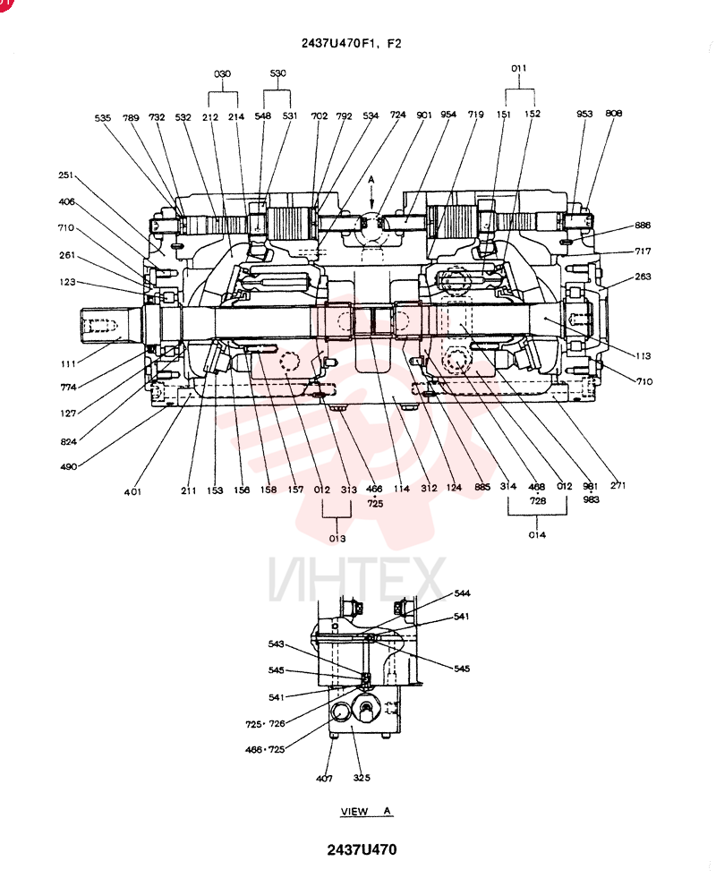 HYDRAULIC PUMP 2437U470F1