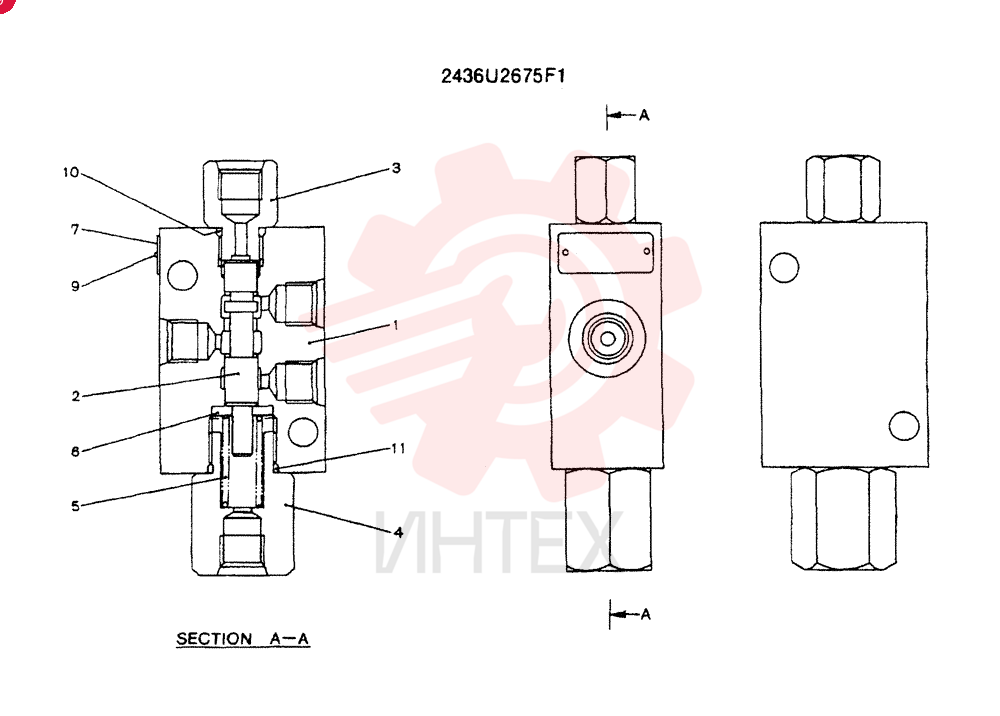 HYDRAULIC VALVE 2436U2675F1
