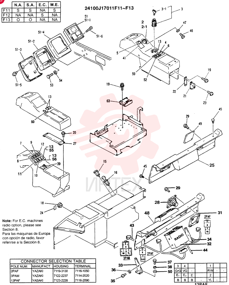 INSTRUMENT PANEL ASSY 24100J17011F11