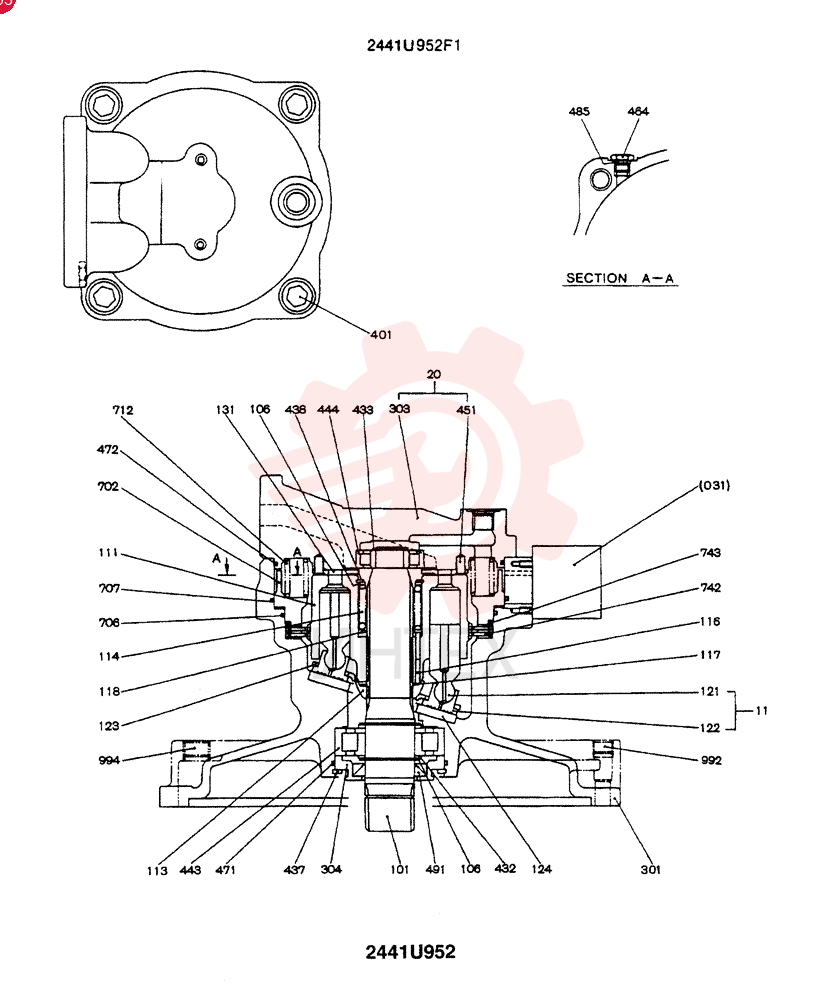 MOTOR 2441U952F1