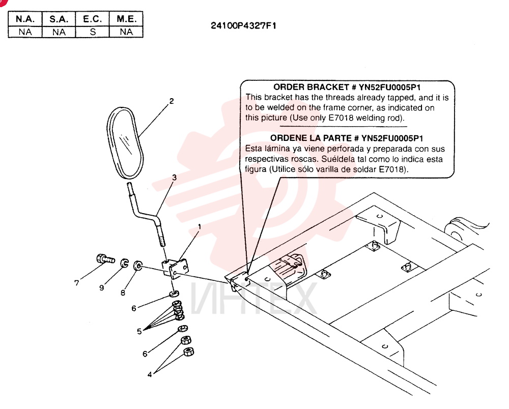 U-BRACKET 2416P19889