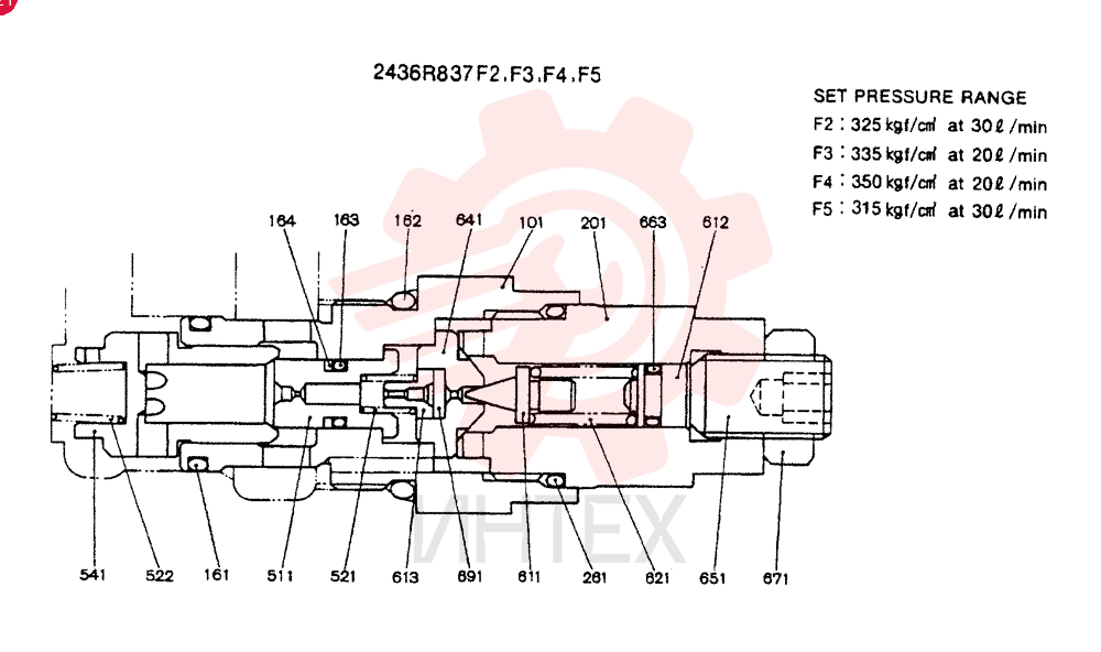 VALVE PRESSURE RELIE 2436R837F2