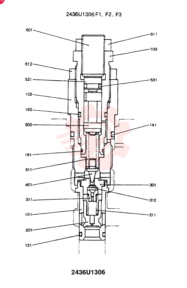 VALVE PRESSURE RELIE 2436U1306F1