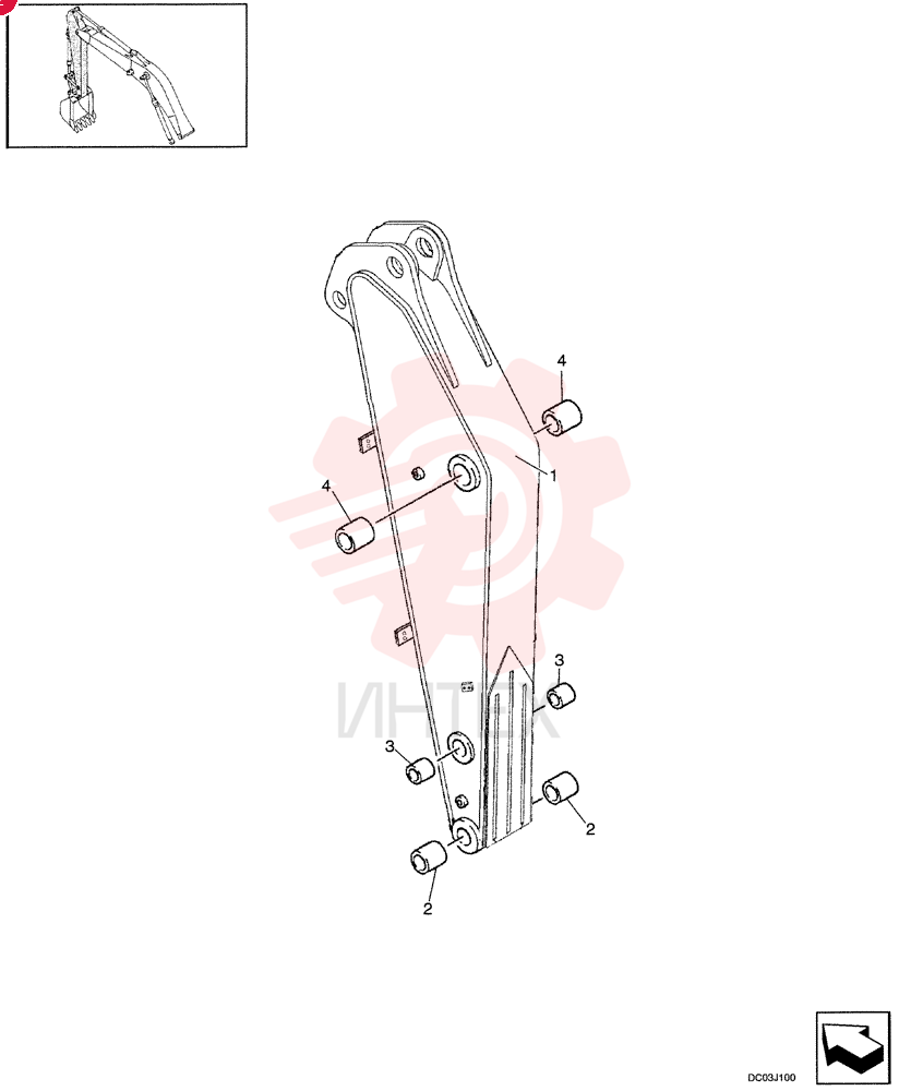 ARM, MASS EXCAVATOR LC12BU0002F2