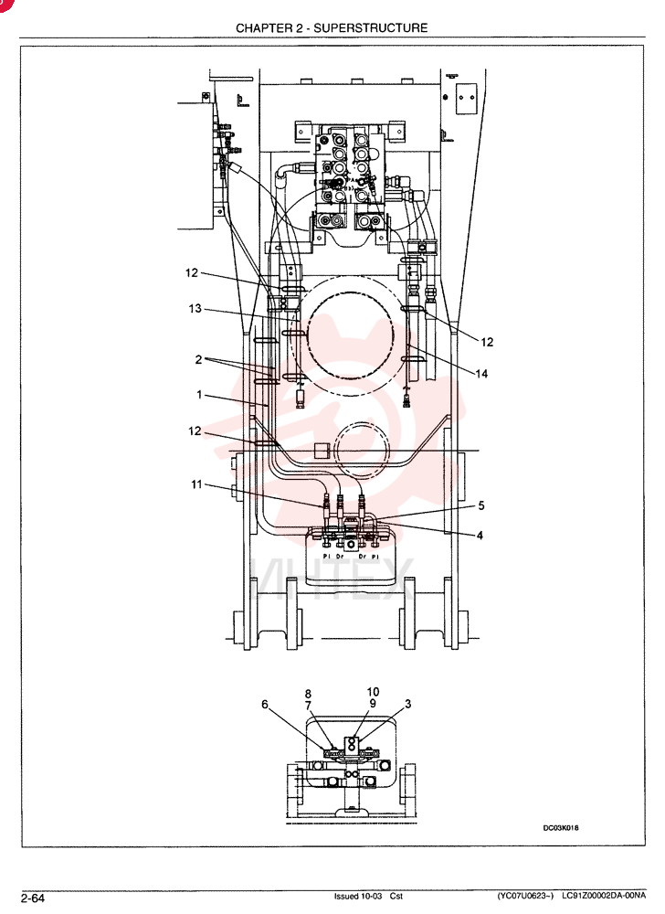 CONTROL LINES, VALVE - Boom & Arm Safety LC64H00017F2