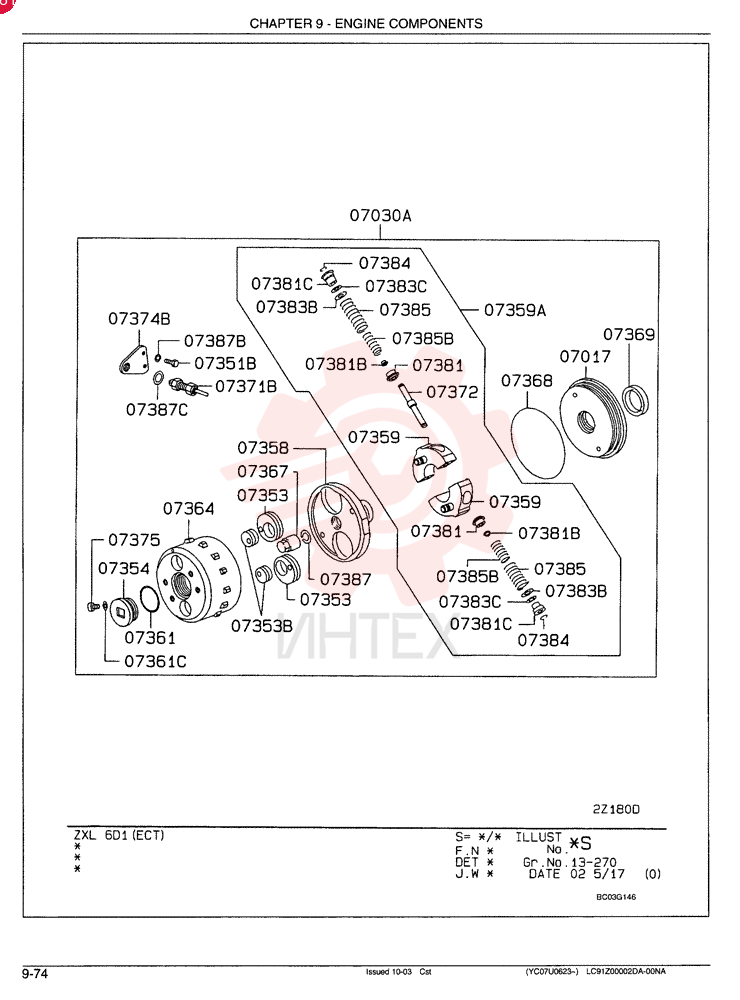 COVER, INJECTION PUMP TIMER, FROM-UP TO: 0210.1-, MODEL TYPE: ALL