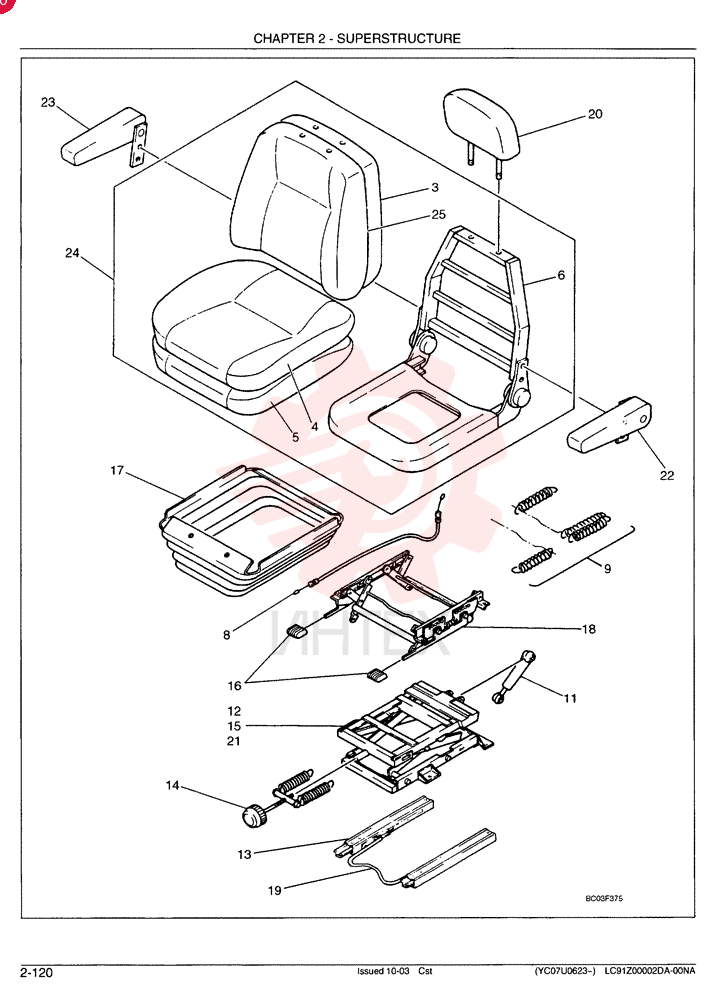 DRIVER SEAT LC25M00001F2