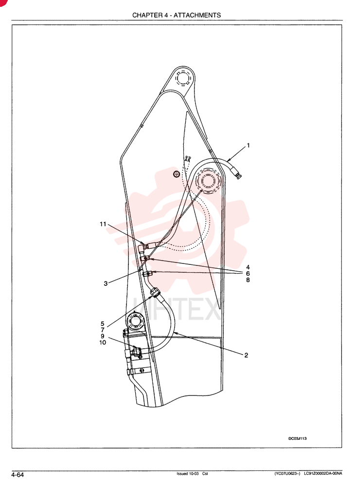 HYD TUBE LC43H00008F1