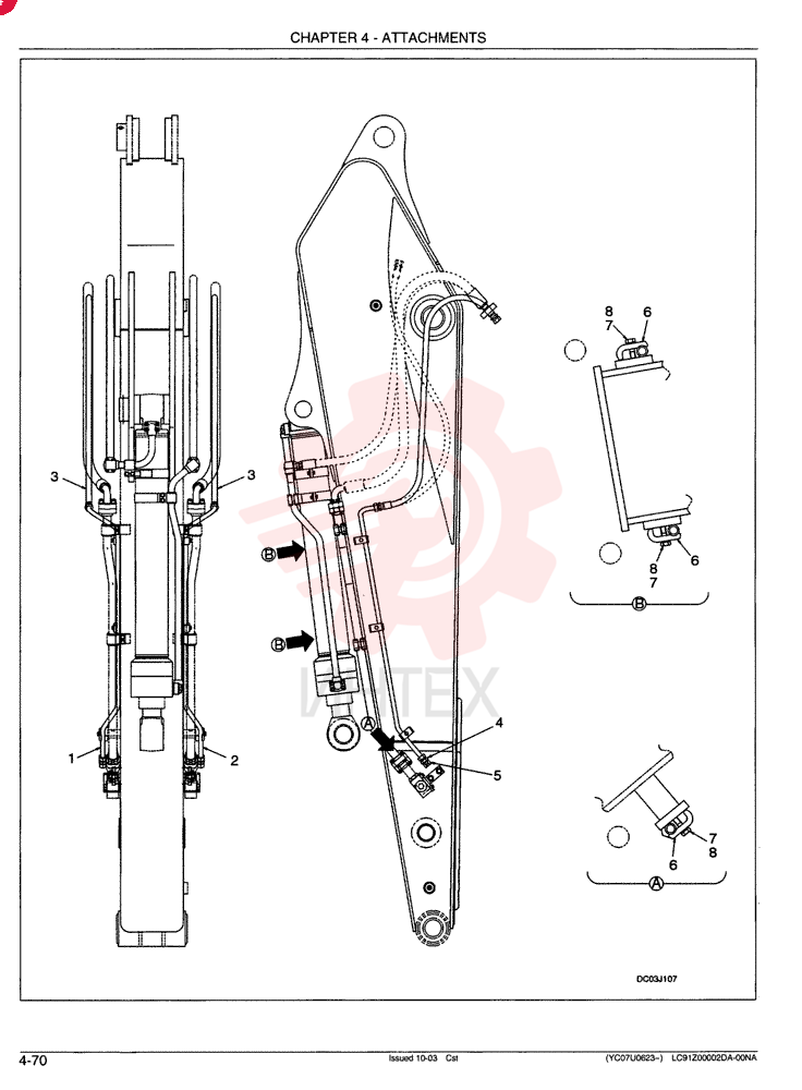 HYDRAULIC LINES, ARM LC43H00020F1