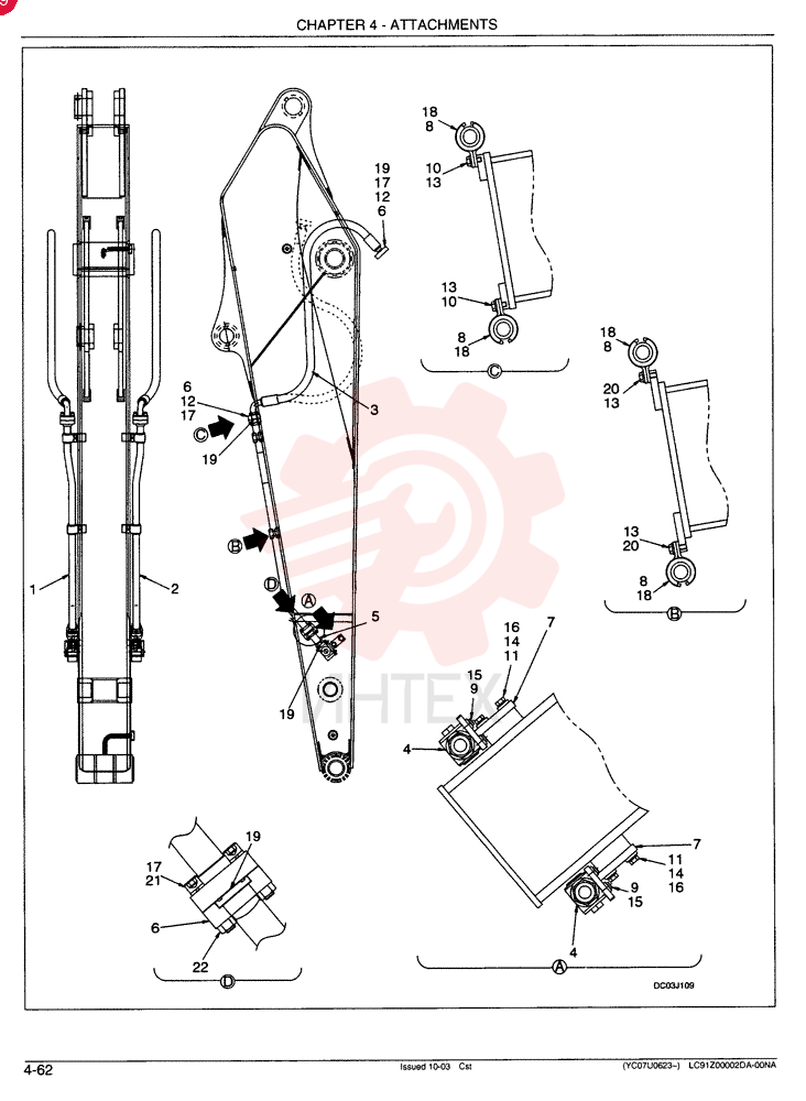 HYDRAULIC LINES, ARM LC43H00005F1