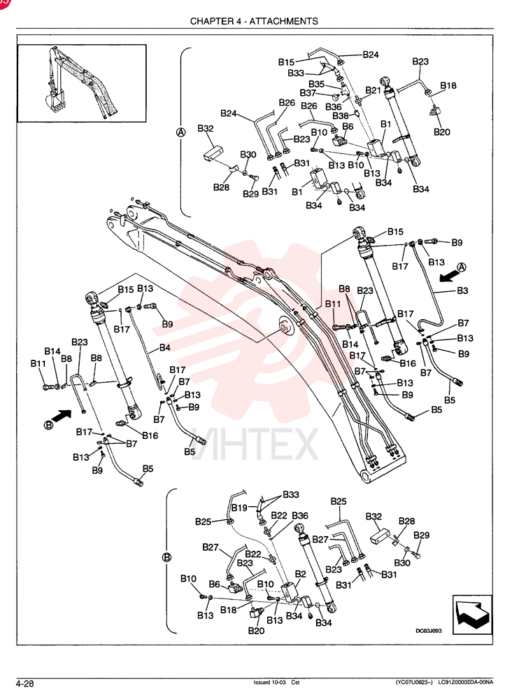 HYDRAULIC LINES, BOOM CYLINDER - Updated Assembly LC42H00110 Information