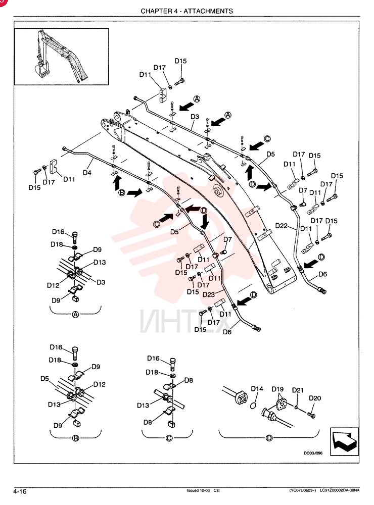 HYDRAULIC LINES, BOOM (NIBBLER & BREAKER) LC42H00014F1