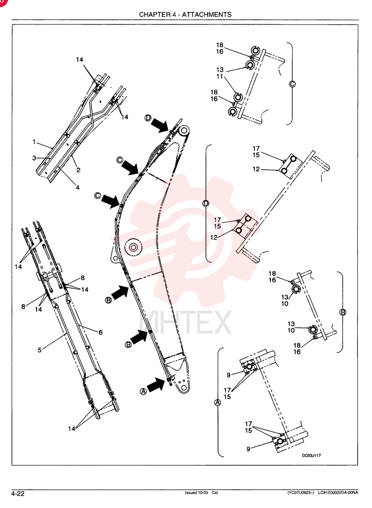 HYDRAULIC LINES, BOOM LC42HU0001F1