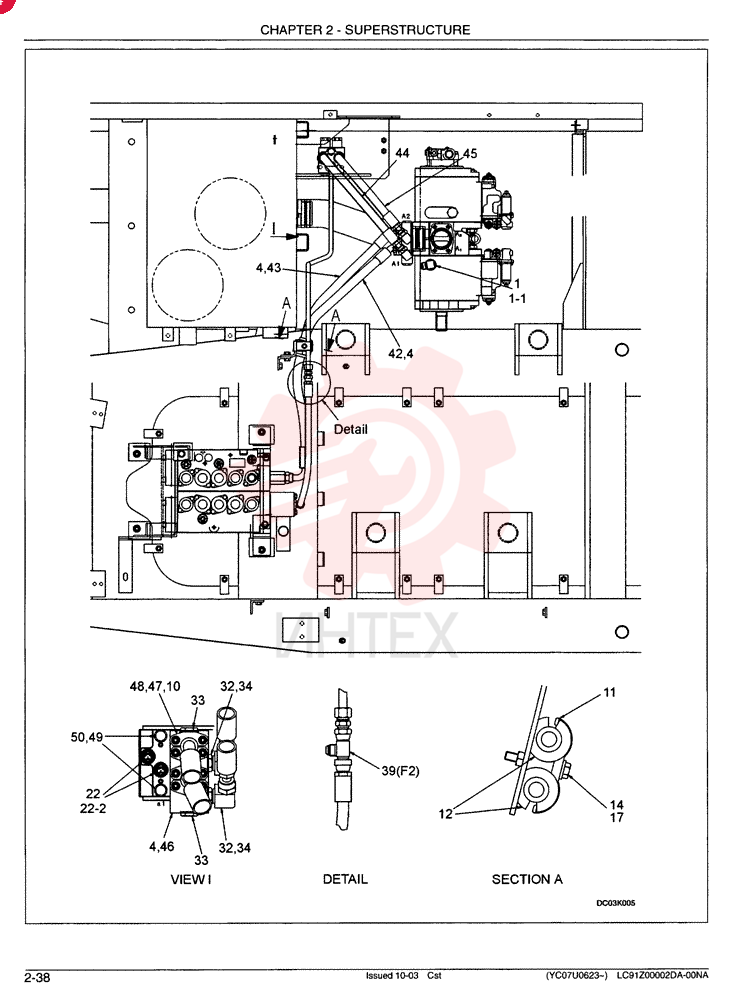 HYDRAULIC LINES PUMP - STANDARD LC30H00016F1