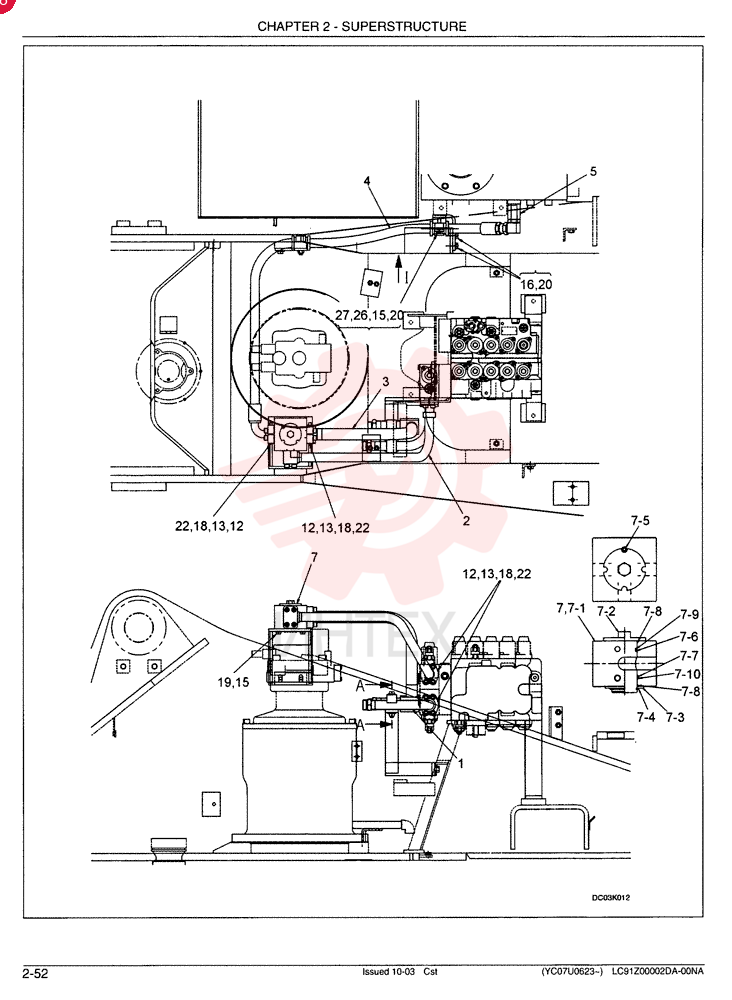 HYDRAULIC LINES, UPPER - Nibbler & Breaker LC03H00031F1 (2)