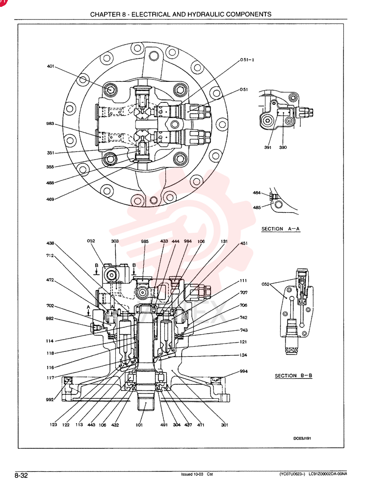 HYDRAULIC MOTOR LC15V00003F1