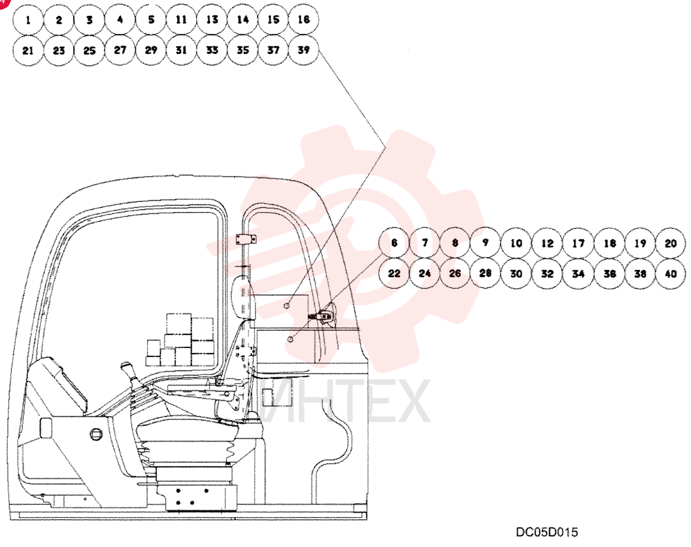 NAME PLATE INST (LIFTING CAPACITY) - STD ARM 900MM Track LC22TU0002F3 (2)