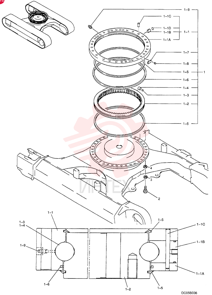 RING ASSEMBLY, SLEWING LB40FU0002F1