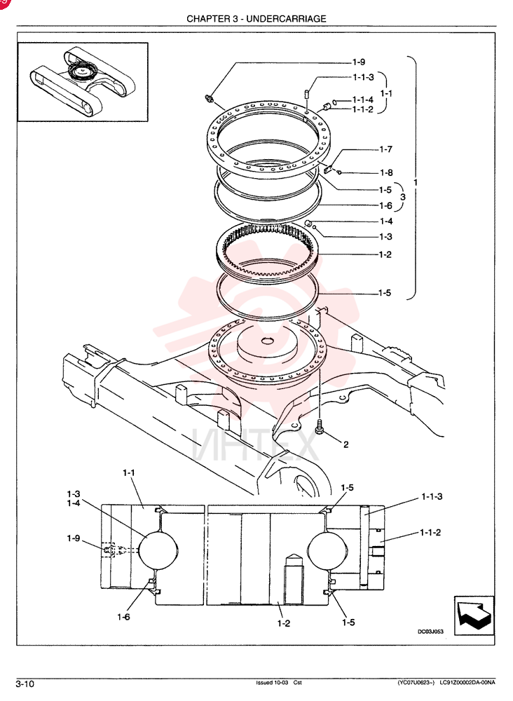 RING ASSEMBLY, SLEWING LB40F00005F1