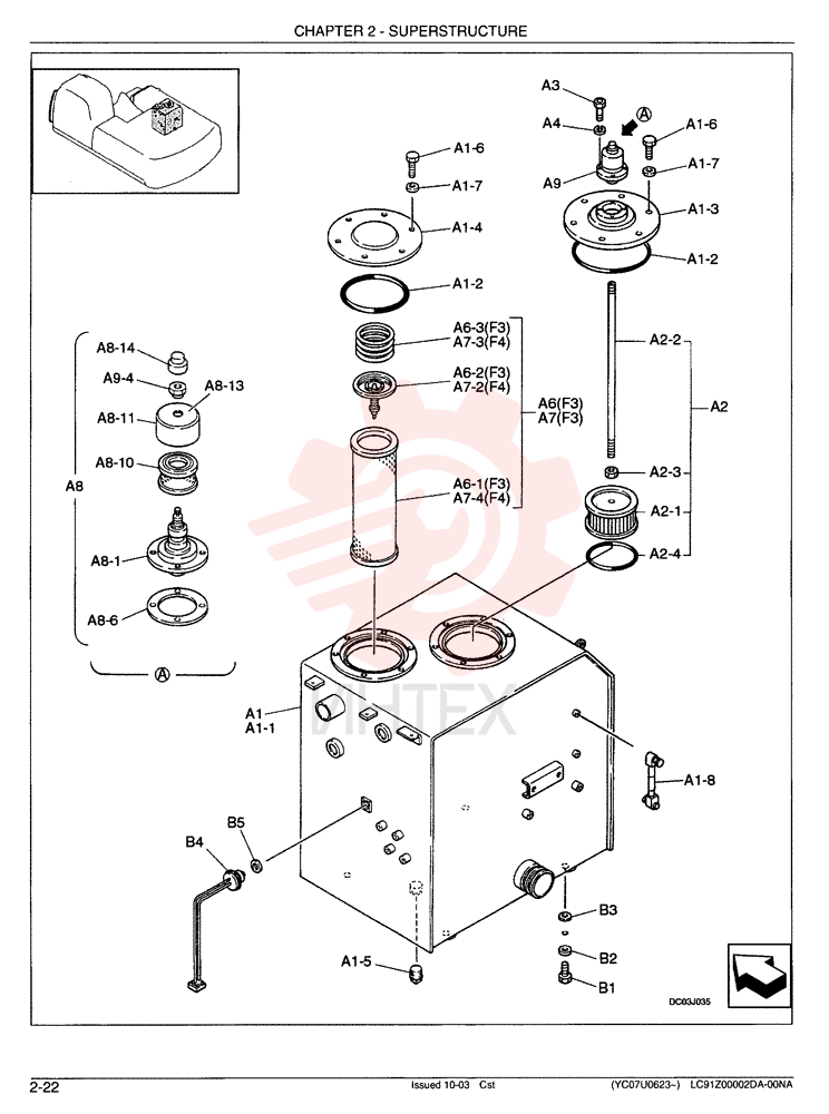 TANK ASSEMBLY, HYDRAULIC - STANDARD LC33H00020F3