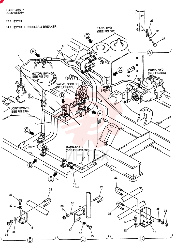 HYD LINES, RETURN (EXTRA) LC32H00010F3 (1)