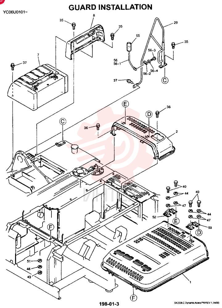 GUARD INSTAL (STD), Remarks: -1/24/00 (LC21C00002F1)