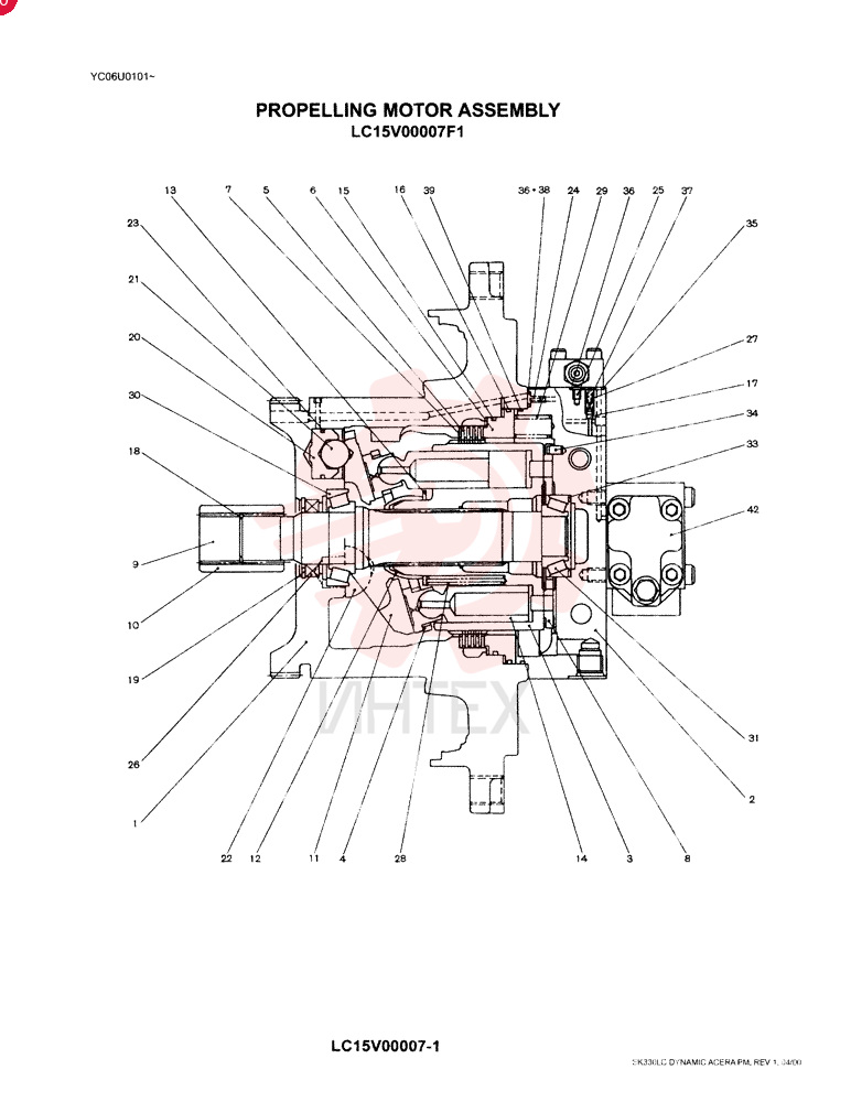 HYDRAULIC MOTOR LC15V00007F1