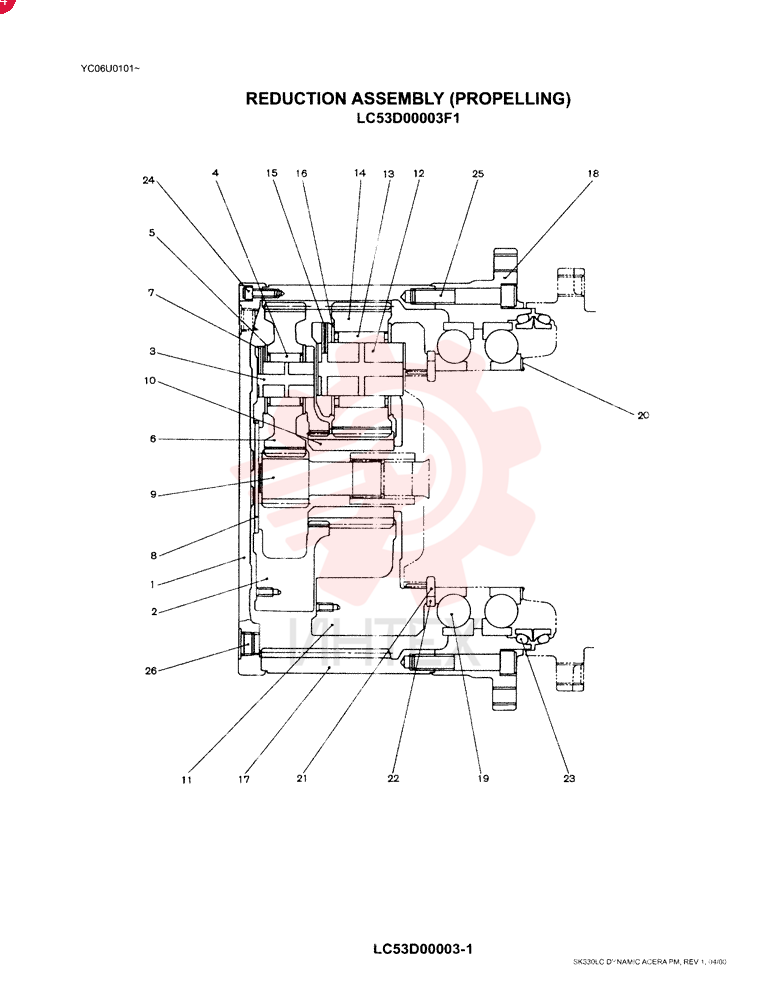 HYDRAULIC MOTOR LC53D00003F1